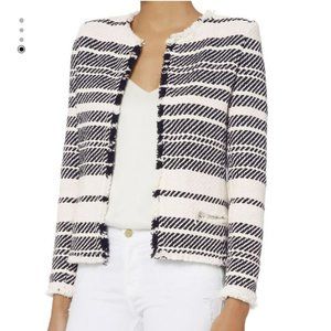 IRO black white Zlata tweed knit blazer jacket size 36 / size 4